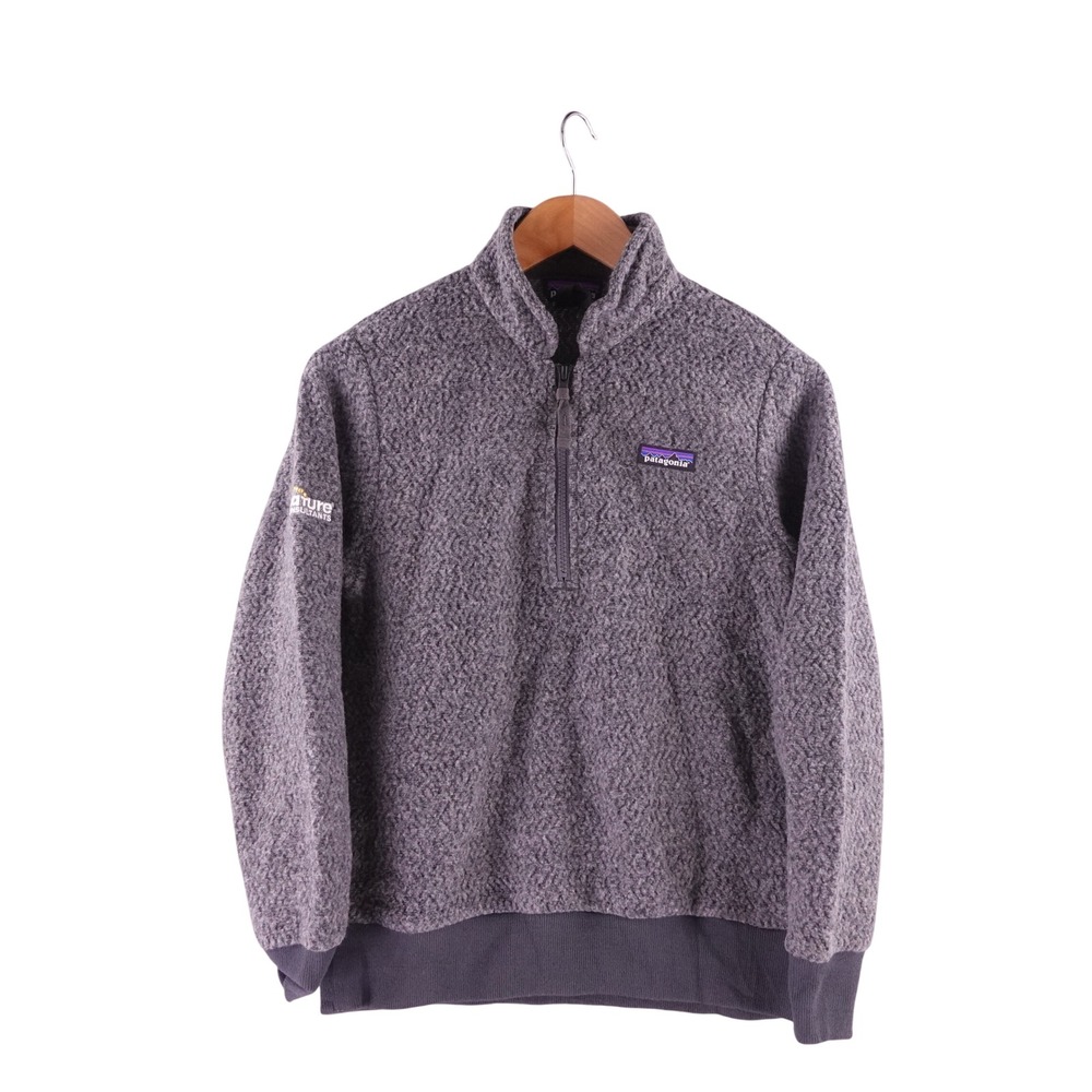 Patagonia Worn Wear Mens XS Gray Recycled Wool Blend 1/4 Zip Fleece Pullover